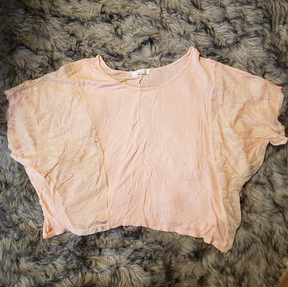 Peach crop top
